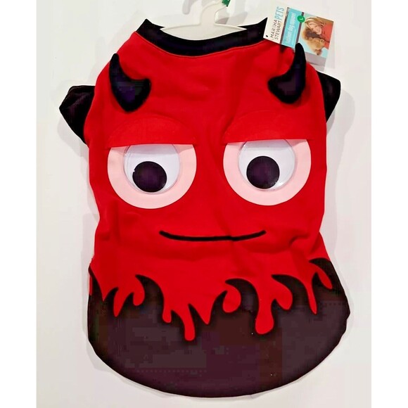 New Red Devil Dog Costume Martha Stewart Pets Halloween Outfit Extra Small Tee - Picture 1 of 6